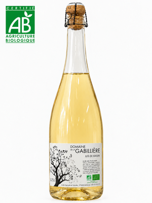 Jus de raisin pétillant blanc